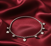 Madhuban 925 Sterling Silver Anklets with Adjustable Length